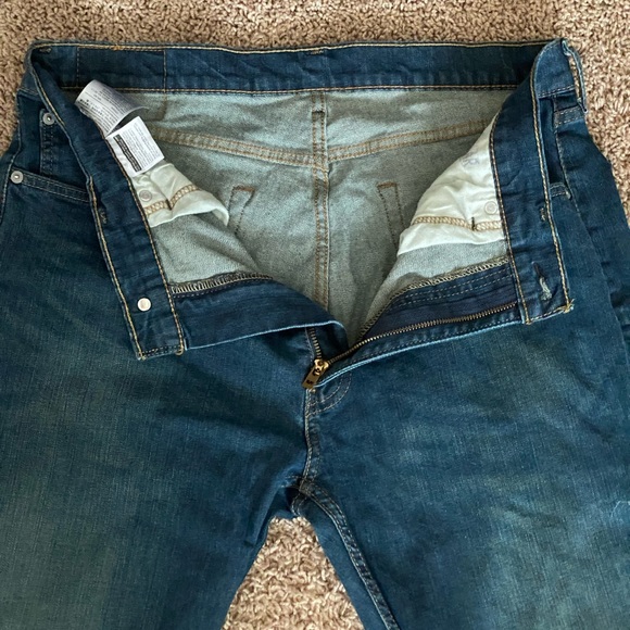 Levi Strauss 505 Regular Fit Blue Jeans Size 36/32 - Picture 4 of 16